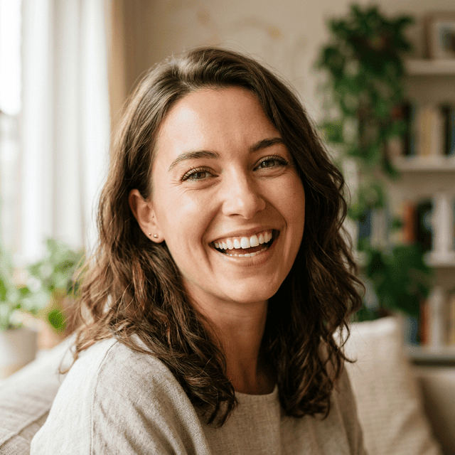 Sorriso radiante e natural